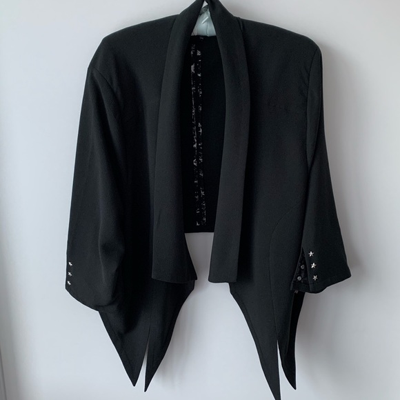 mblm Jackets & Blazers - Black Blazer with Tail Feature - MBLM